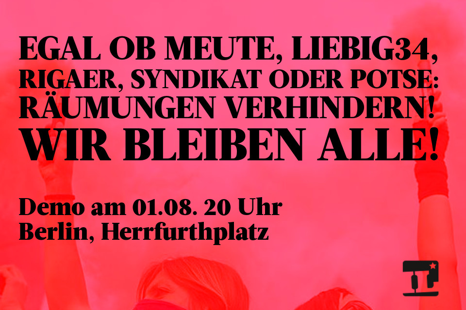 Demo 1. August 2020, Herrfurthplatz, Berlin
