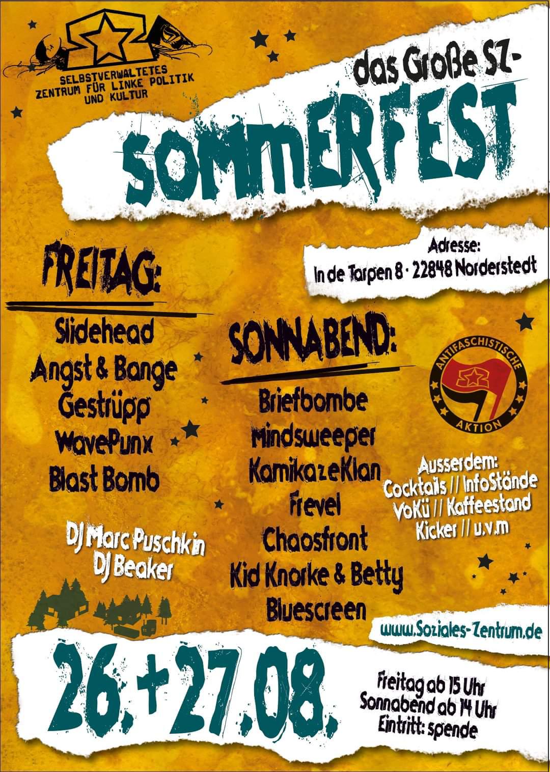 Flyer SZ Sommerfest