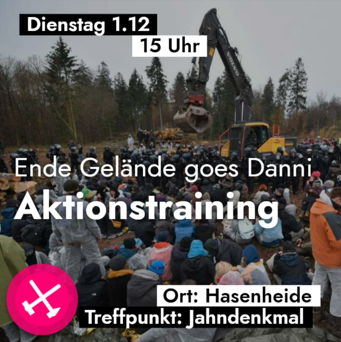 Aktionstraining für DanniBleibt am 1.12.20 in Berlin