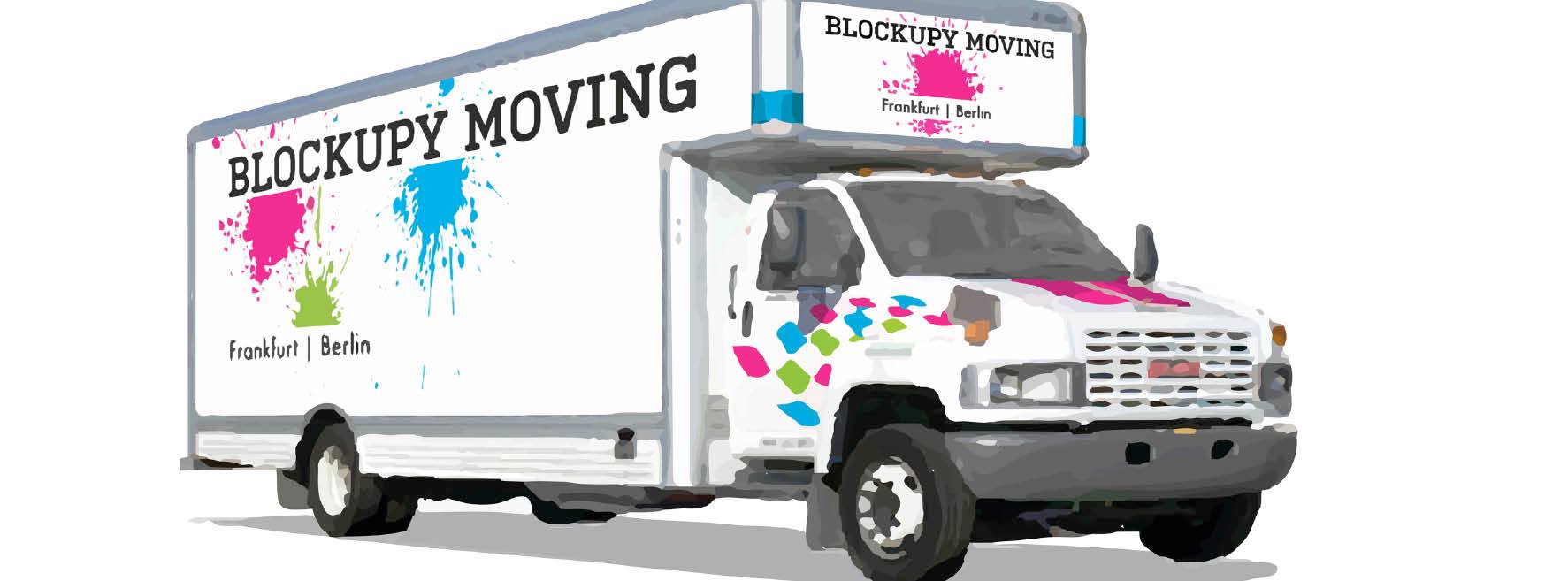 Blockupy-Umzugswagen