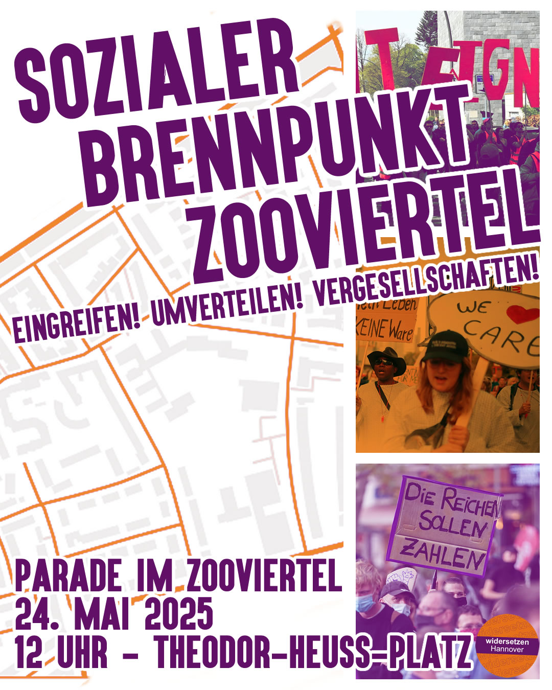 24.05.25 in Hannover: Parade "Brennpunkt Zooviertel"