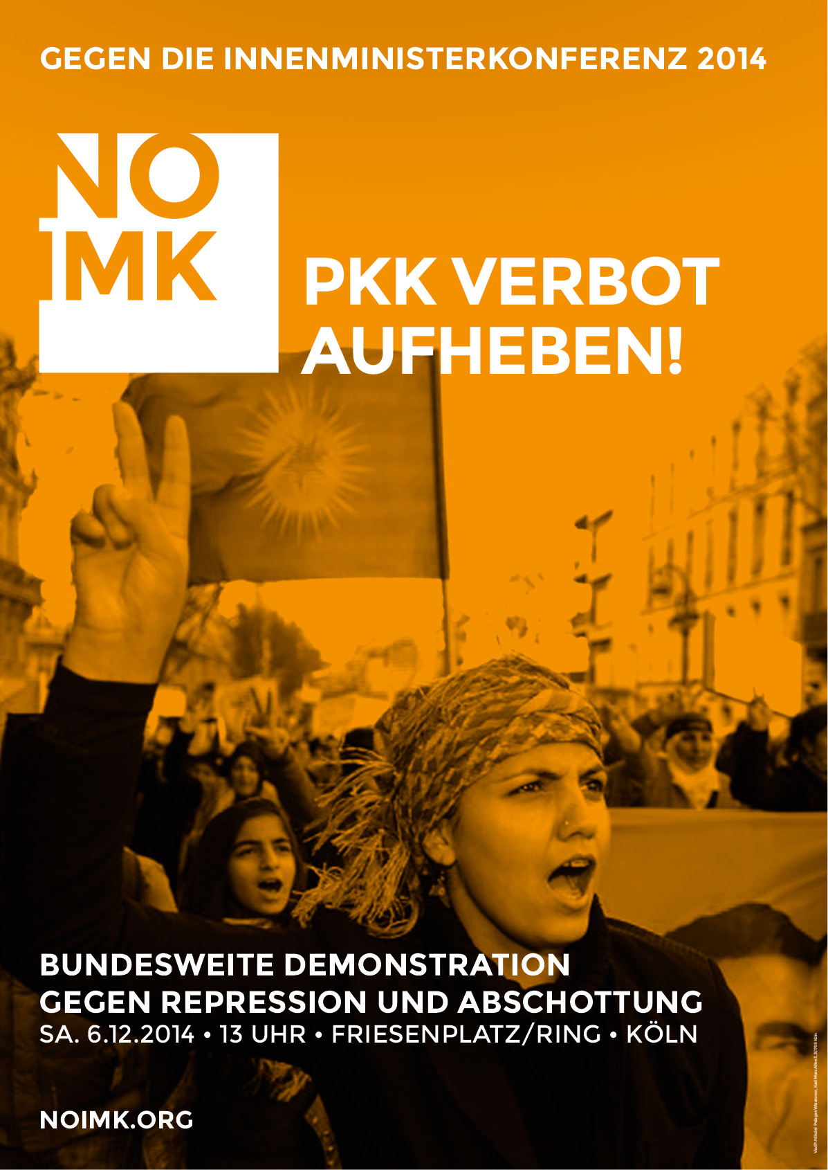 Plakat zur Demo in Köln am 6.12.2014