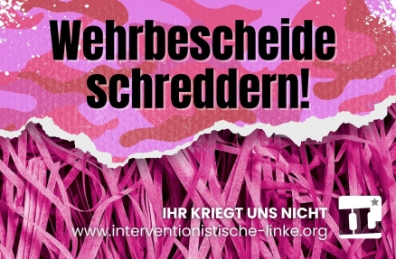 Wehrpflicht schreddern Wehrpflicht schreddern