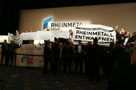 Rheinmetall Entwaffnen: Hauptversammlung 2019 gestört
