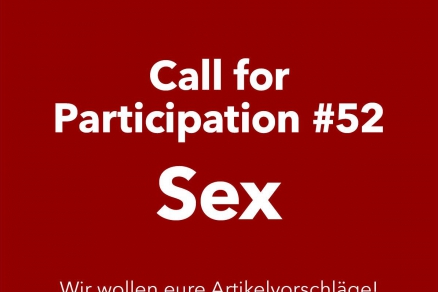 arranca Call for Participation: #52 Sex