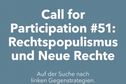 Call for Participation: Rechtspopulismus und Neue Rechte
