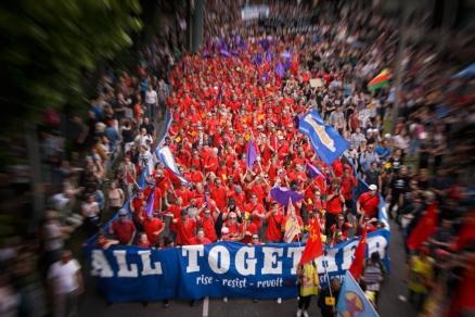 Demo: Grenzenlose Solidarität