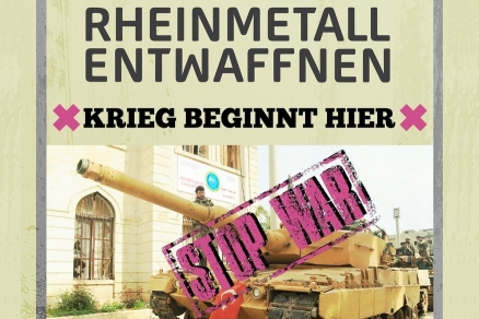 Plakat "Rheinmetall entwaffnen!"