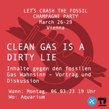 Protest gegen die Gaskonferenz in Wien