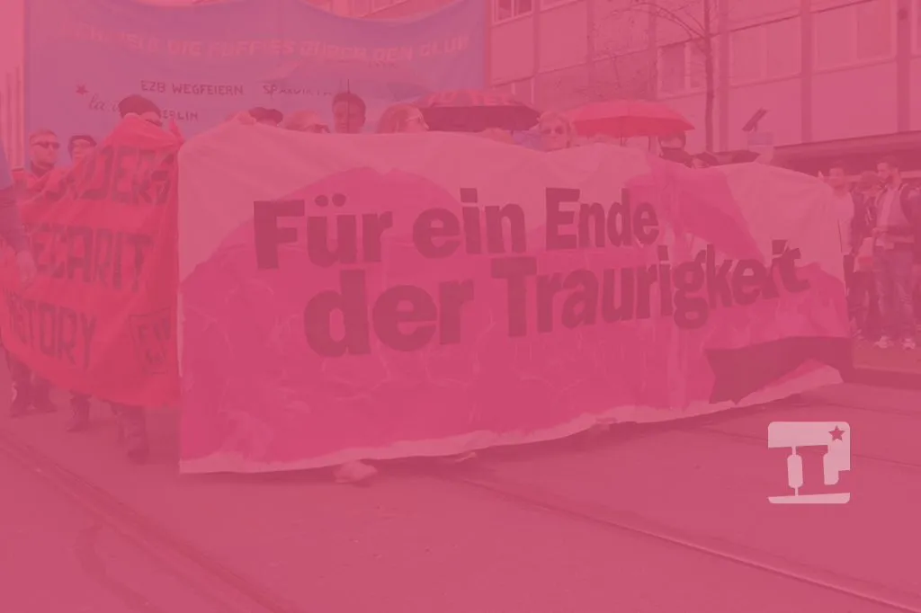 für ein Ende der Traurigkeit Banner
