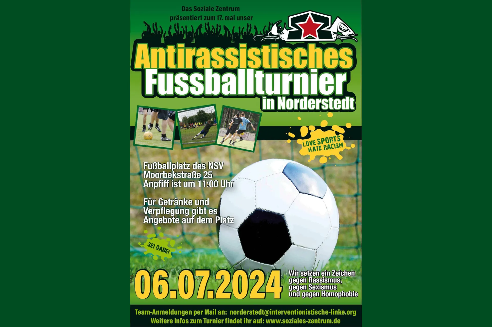 Flyer Antira Fußball Tunier