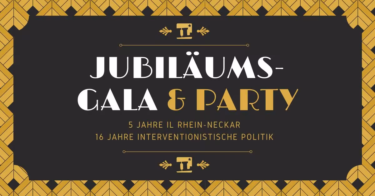 Jubiläumsgala und Party