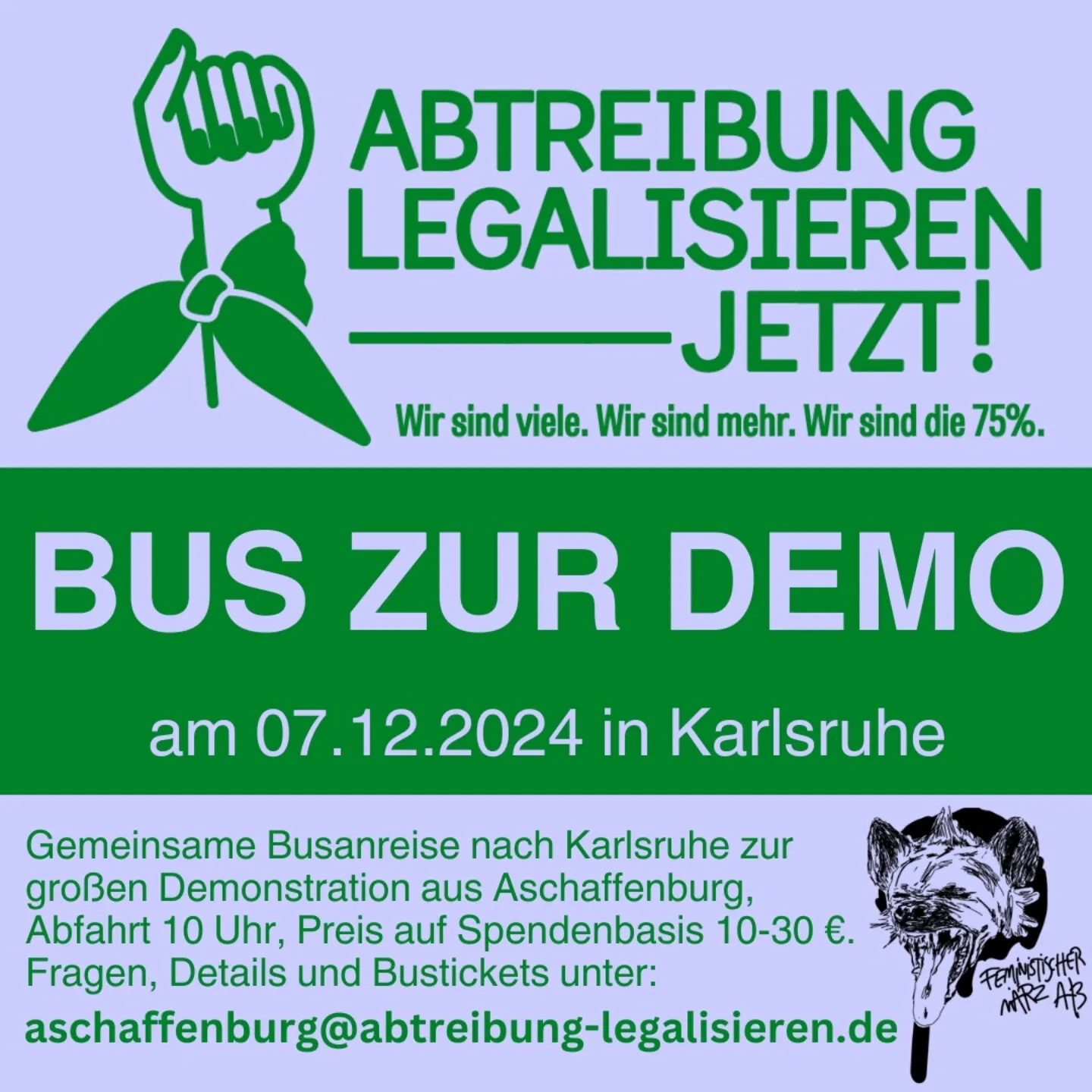 Bus zur Demo