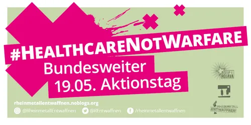 #HealthcareNotWarfare – Bundesweiter Aktionstag am 19. Mai in pink