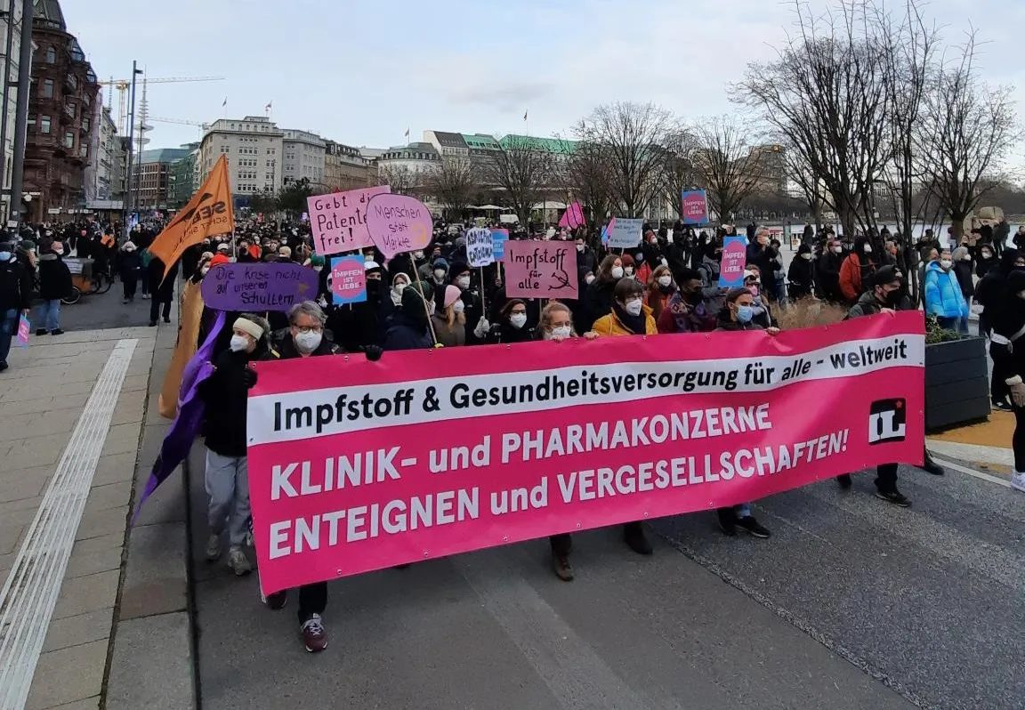 Protestierende Menschen