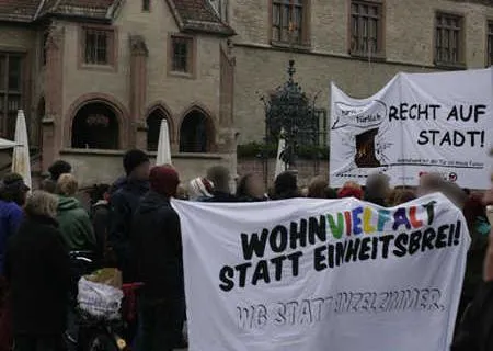 Protestierende Menschen