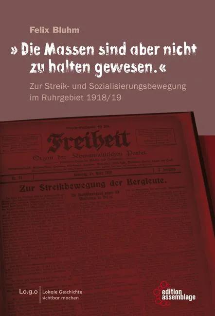 Buch Cover - Felix Bluhm die Massen sind nicht zu halten gewesen - braun