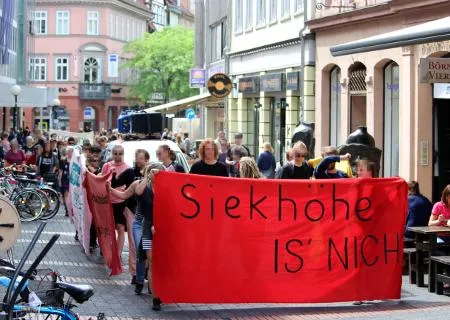 Protestierende Menschen