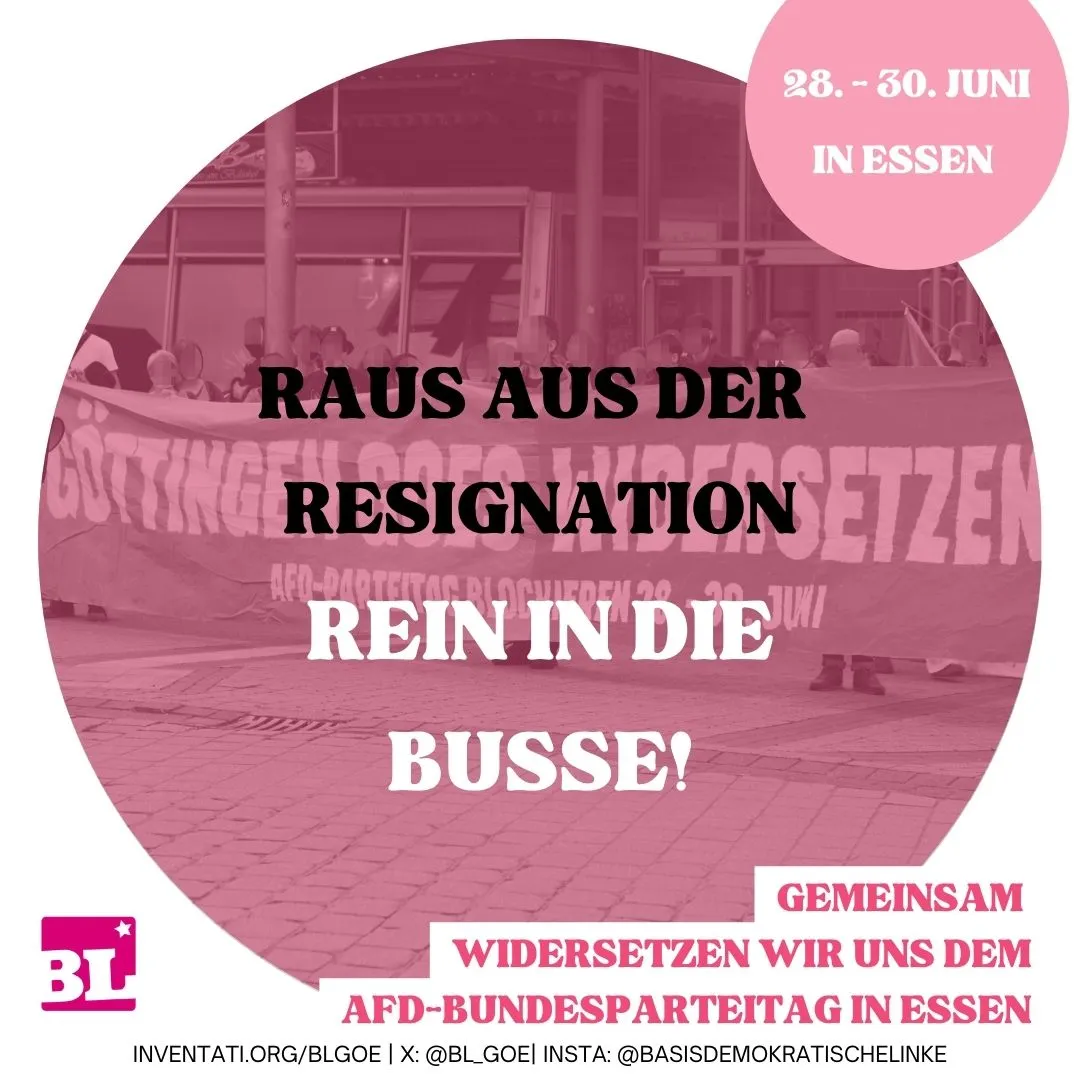 Raus aus der Resignation - rein in die Busse!
