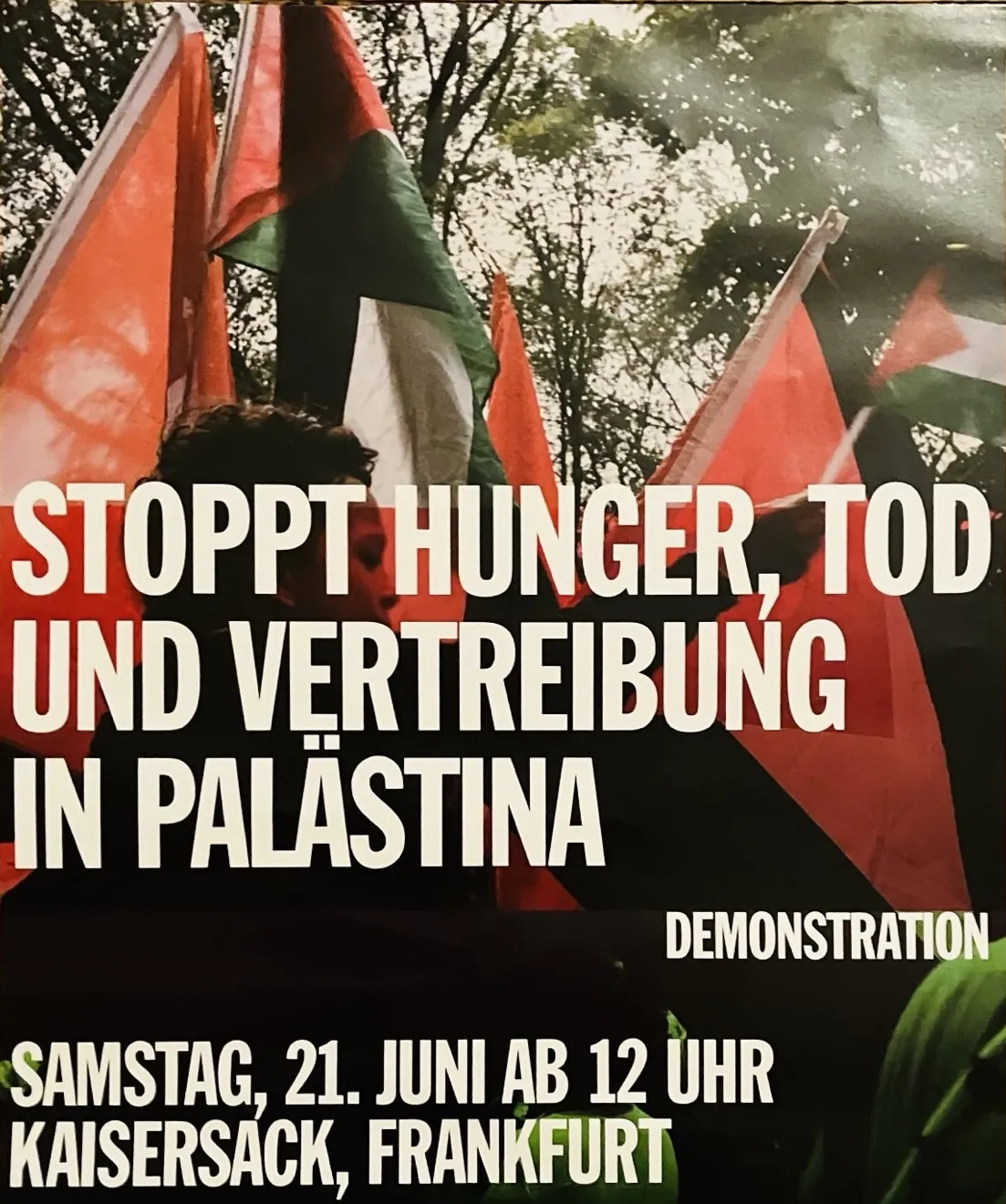 Stoppt Hunger, Tod und Vertreibung in Palästina