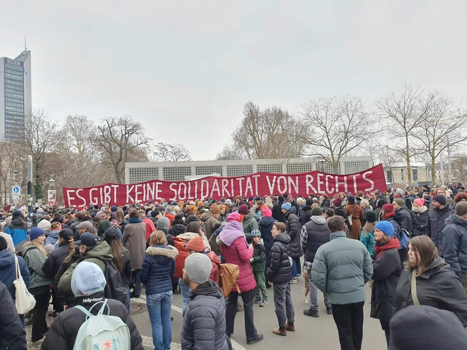 Protestierende Menschen