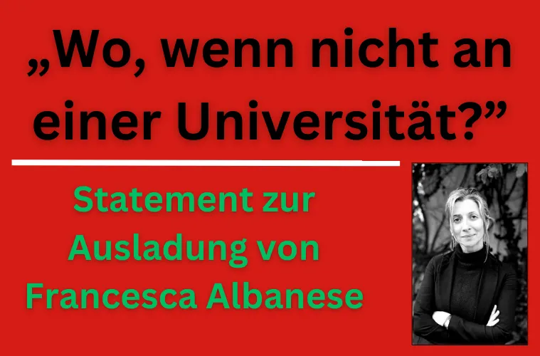 Wo wenn nicht an einer Univertät, Foto von Albanese