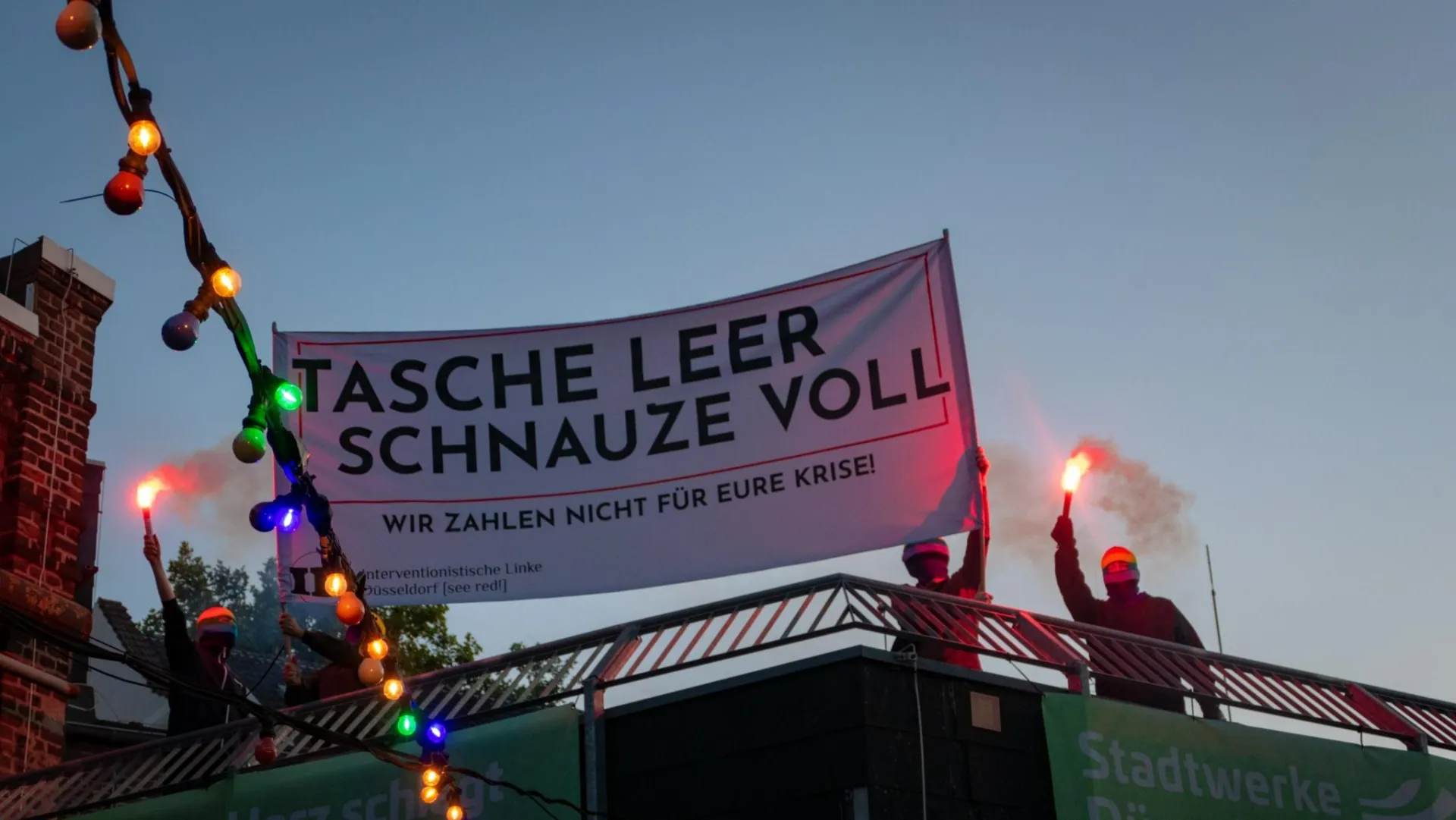 Tasche leer Schnauze voll