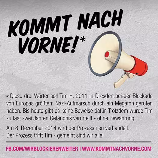 kommt nach vorne!