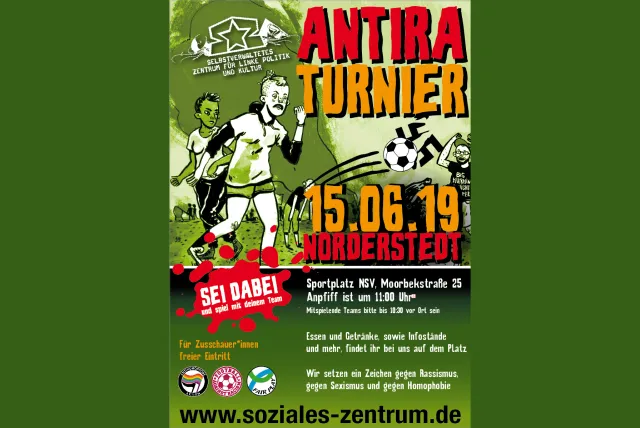 Flyer Antira Fußballtunier