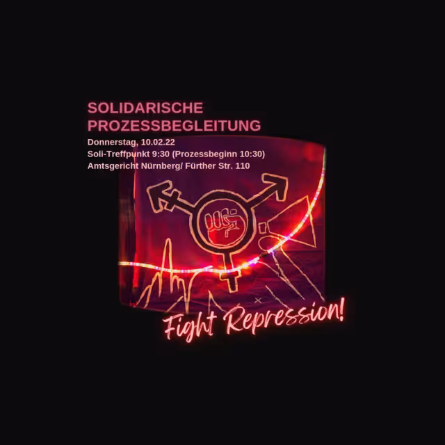 Fight Repression in leuchtender Neon Optik