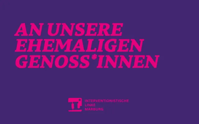 Statement an unsere ehemaligen Genoss*innen
