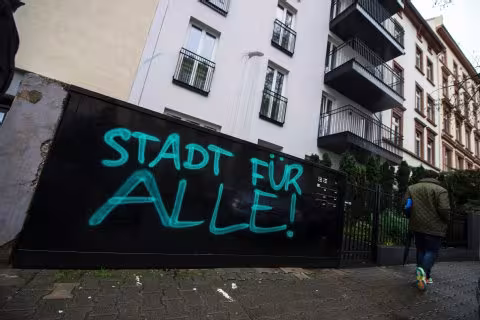 "City for all" graffiti