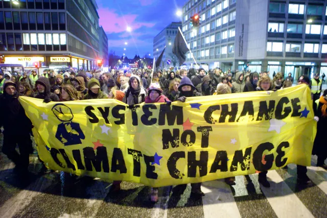 System change not climate change