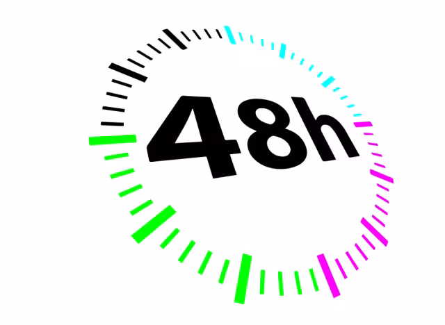 48 hours, time symbol