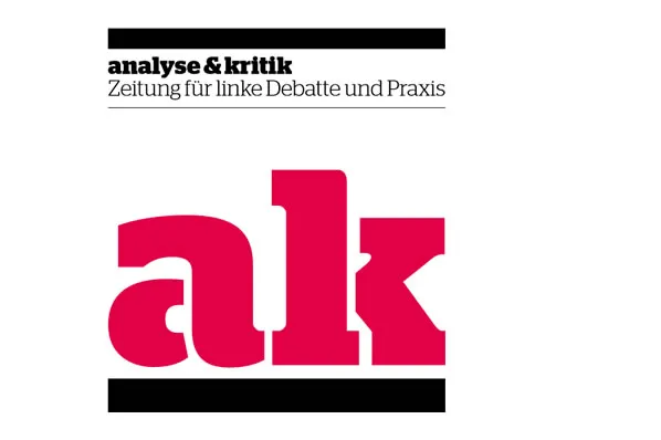 Analyse und Kritik logo - AK in Rot
