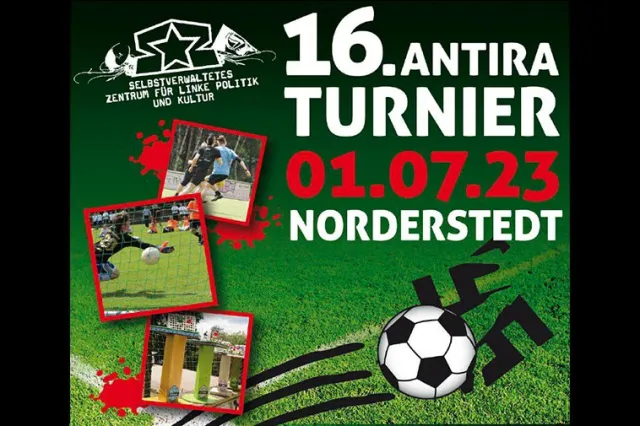 Flyer Antira Fußballtunier