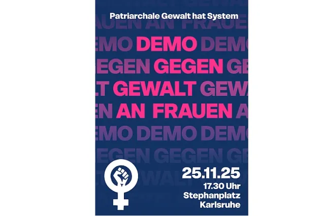 Plakat: Demo gegen Gewalt an Frauen