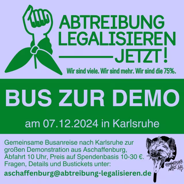 Bus zur Demo