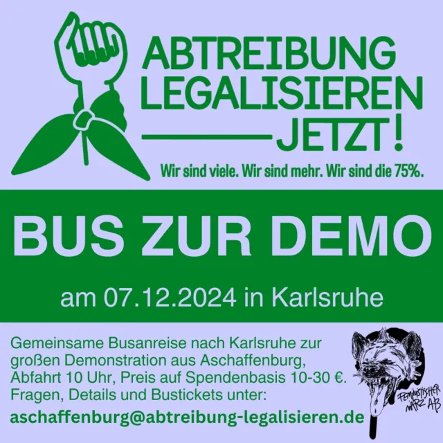 Bus zur Demo