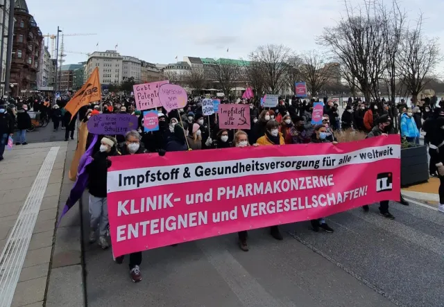 Protestierende Menschen