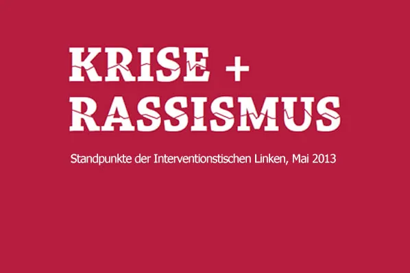 Flugblatt: Krise und Rassismus