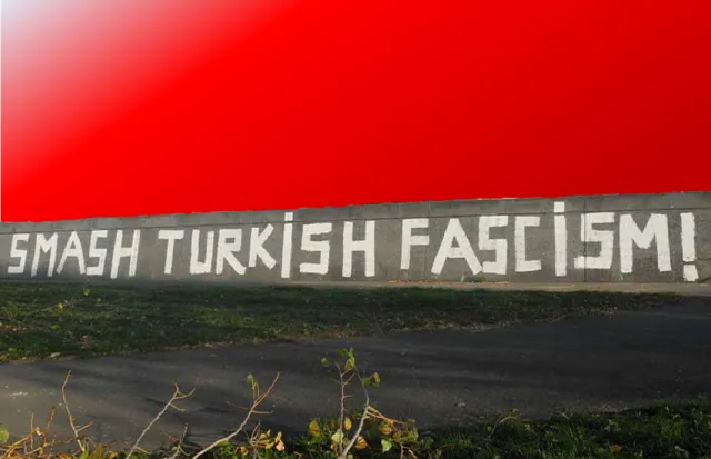 Smash turkish fascism graffiti