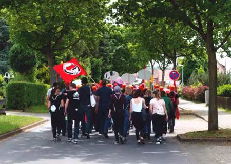 Protestierende Menschen