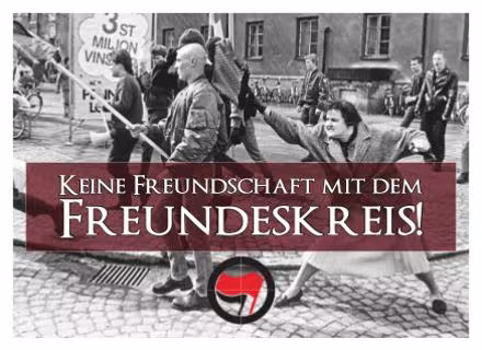 Sticker Keine Freundschaft mit dem Freundeskreis!