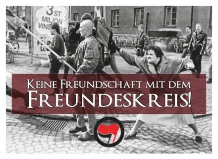 Sticker Keine Freundschaft mit dem Freundeskreis!