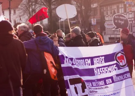 Protestierende Menschen