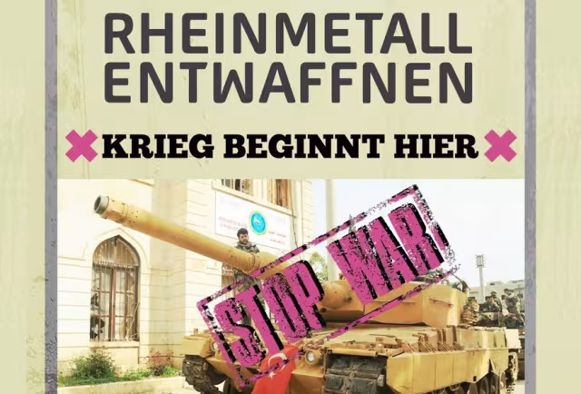 Plakat "Rheinmetall entwaffnen"