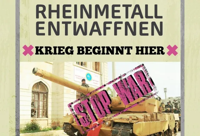 Plakat "Rheinmetall entwaffnen"