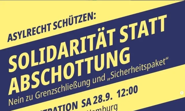 Solidarität statt Abschottung