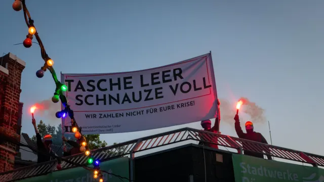 Tasche leer Schnauze voll